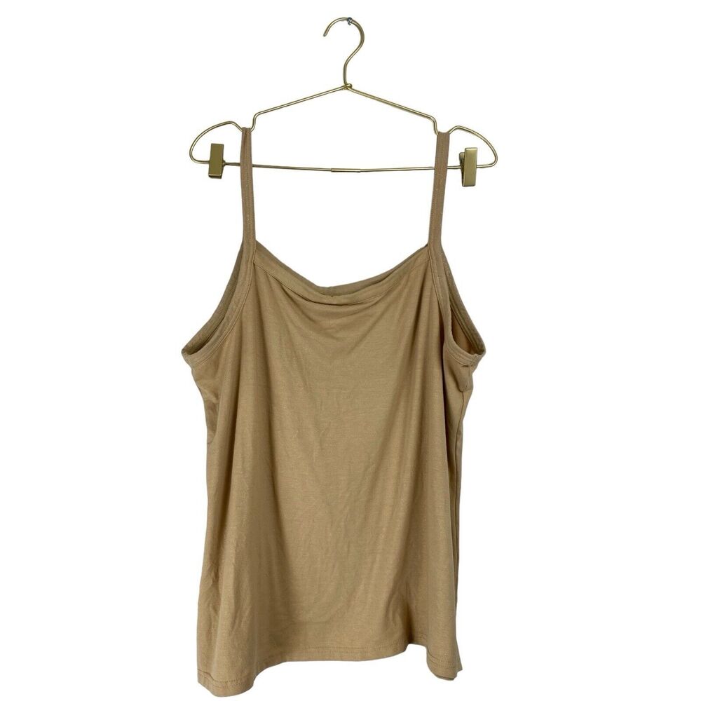 Apt. 9 Gold Sequin Neckline Tank Top Size: 2X 358